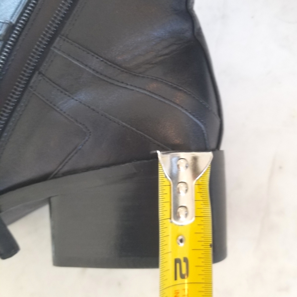 Cole Haan Women's Etta Bootie ll Ankle Boot Black Leather Buckle Zip up NWT 8.5 - Picture 9 of 11